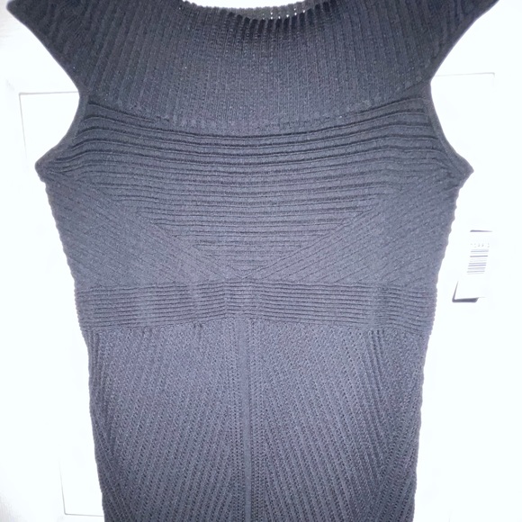 NWT Gorgeous Black knitted/lined Torrid MIDI Dress - Picture 4 of 14